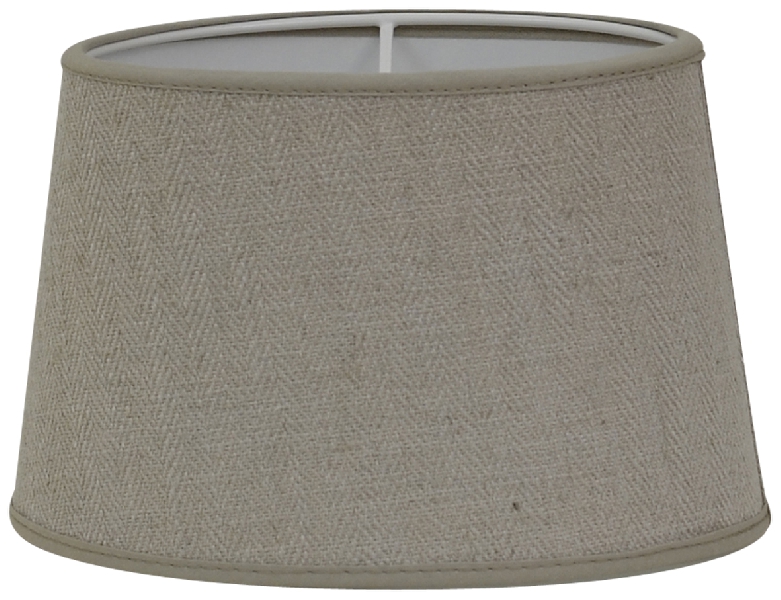Herringbone oval lampeskærm natur H13