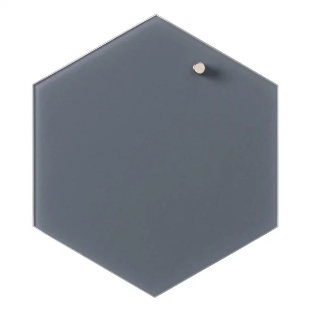 Hexagonal 21 cm. Terracotta Magnetisk Glastavle